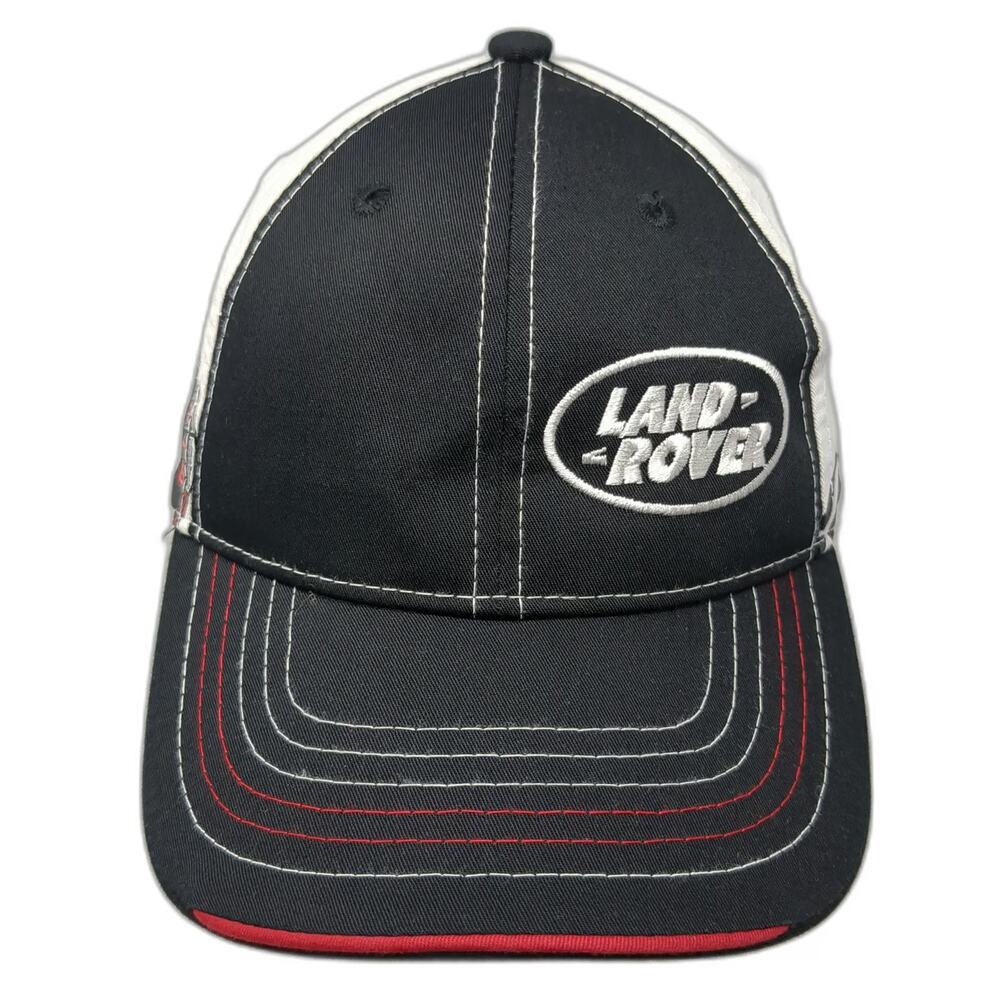 AJM International Baseball Cap Black White One Size Land Rover RPM Racing Hat